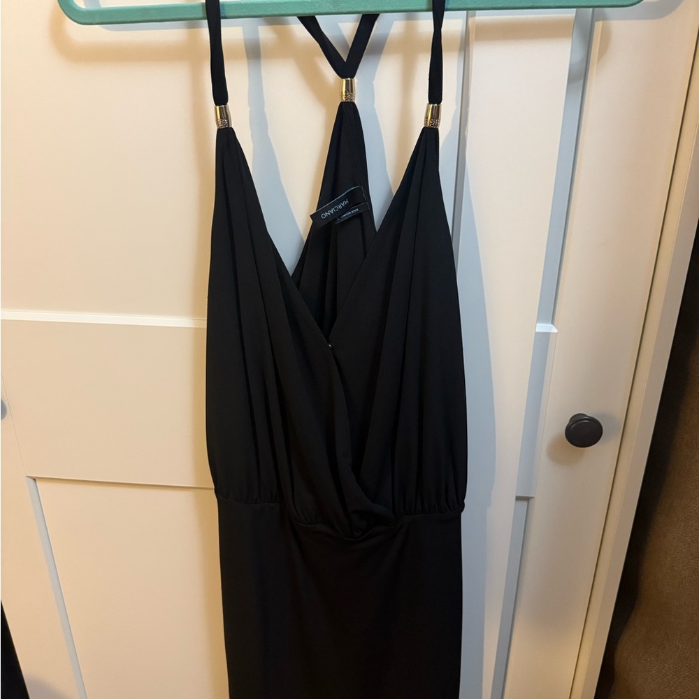 Marciano Black Dress with Gold Details